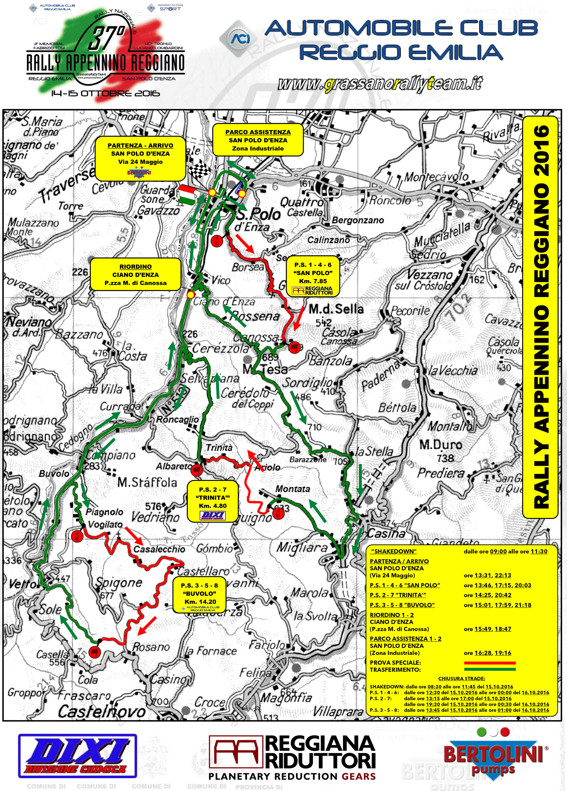 37° RALLY DELL’APPENNINO REGGIANO – Programma