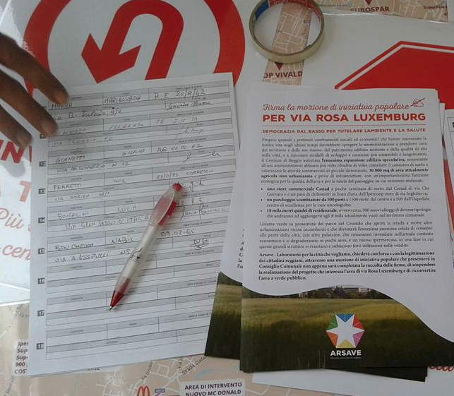VIA LUXEMBURG, i cittadini scendono in campo